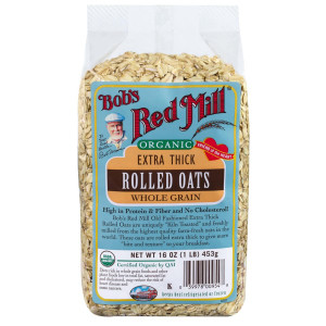 Bobs Red Mill, Organic, Extra Thick Rolled Oats, 16 oz (453 g)