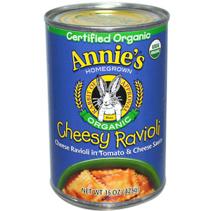 3 PACK of Annies Homegrown Organic Cheesy Ravioli In Tomato & Cheese Sauce -- 15 oz