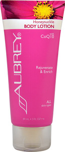 Aubrey Organics, Body Lotion, All Skin Types, Honeysuckle, 3 fl oz (89 ml)
