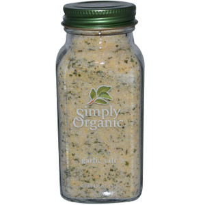 3 PACK OF Simply Organic, Garlic Salt, 4.70 oz (133 g)