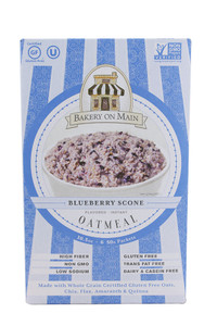 3 PACK of Bakery On Main Instant Oatmeal Gluten Free Blueberry Scone -- 6 Packets