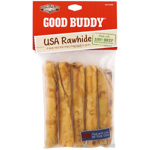 Castor & Pollux Good Buddy Rawhide Sticks Dog Chew 5" -- 5 Pack