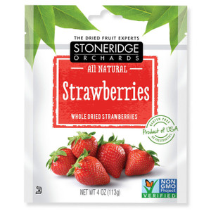 3 PACK OF Stoneridge Orchards, Strawberries, Whole Dried Strawberries, 4 oz (113 g)