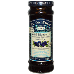 3 PACK OF St. Dalfour, Wild Blueberry, Deluxe Wild Blueberry Spread, 10 oz (284 g)