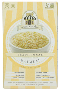 3 PACK of Bakery On Main Instant Oatmeal Gluten Free Unsweetened -- 6 Packets