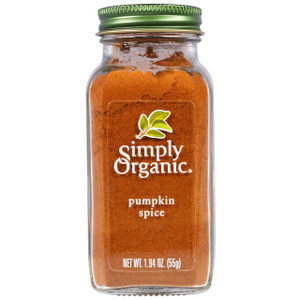 3 PACK OF Simply Organic, Pumpkin Spice, 1.94 oz (55 g)