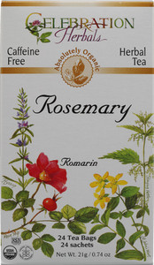 3 PACK of Celebration Herbals Organic Rosemary Leaf Tea Caffeine Free -- 24 Herbal Tea Bags