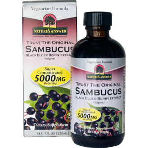 Natures Answer, Sambucus, Black ElderBerry, 12,000 mg, 4 fl oz (120 ml)