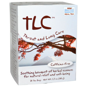 Now Foods, Real Tea, TLC, Caffeine Free, 24 Tea Bags, 1.7 oz (48 g)