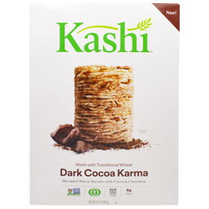 3 PACK of Kashi Shredded Wheat Biscuits Cereal Dark Cocoa Karma -- 16.1 oz
