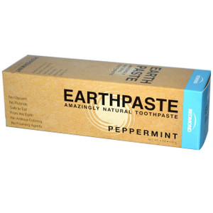 3 PACK of Redmond Trading Company Earthpaste Natural Toothpaste Peppermint -- 4 oz