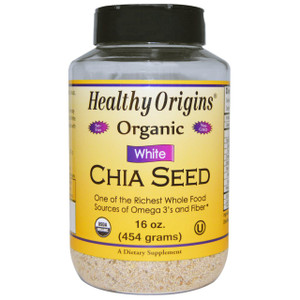 Healthy Origins, Organic White Chia Seed, 16 oz (454 g)
