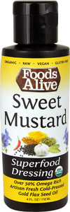 3 PACK of Foods Alive Superfood Dressing Sweet Mustard -- 4 fl oz