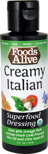 3 PACK of Foods Alive Superfood Dressing Creamy Italian -- 4 fl oz