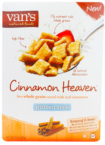 Vans Natural Foods, Five Whole Grain Cereal Gluten Free,  Cinnamon Heaven - 11 oz