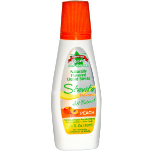 Stevita, Flavors, Naturally Flavored Liquid Stevia, Peach, 1.35 fl oz (40 ml)