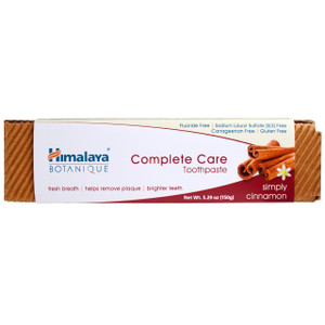 3 PACK of Himalaya, Botanique, Complete Care Toothpaste, Simply Cinnamon, 5.29 oz (150 g)