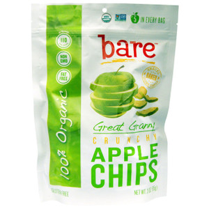 Bare Fruit, Baked Crunchy, Organic Apple Chips, Granny Smith , 3 oz (85 g)