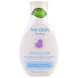 Live Clean, Baby, Soothing Oatmeal Relief, Tearless Baby Wash, 10 fl oz (300 ml)