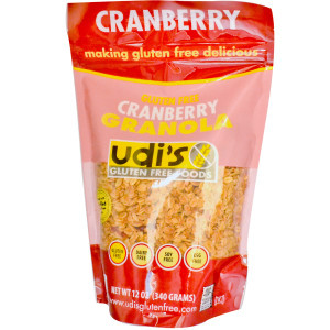 Udis, Gluten Free Granola, Cranberry, 12 oz (340 g) (Discontinued Item)
