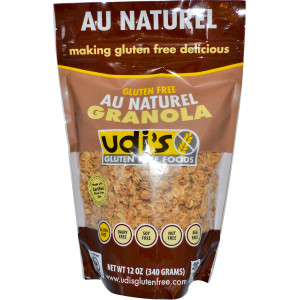 3 PACK of UDIs Gluten Free Granola Natural -- 12 oz