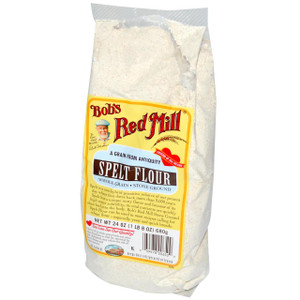 Bobs Red Mill, Spelt Flour, Whole Grain, Stone Ground, 24 oz (680 g)