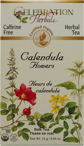 3 PACK of Celebration Herbals Organic Calendula Flower Bulk Tea Caffeine Free -- 0.84 oz