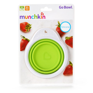 Munchkin, Go Bowl, Silicone, 12+ Months