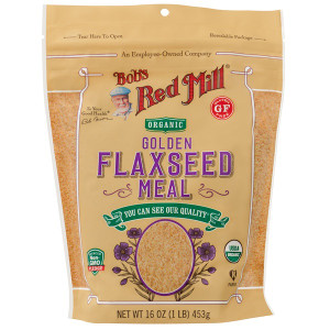 3 PACK of Bobs Red Mill Organic Golden Flaxseed Meal -- 16 oz
