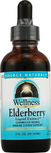 3 PACK of Source Naturals Wellness Elderberry Liquid Extract -- 2 fl oz