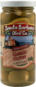 Santa Barbara Olive Co., Stuffed Olives,  Garlic - 5 oz