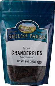3 PACK of Shiloh Farms Organic Cranberries -- 6 oz
