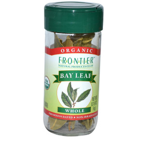 3 PACK of Frontier Co-Op Organic Bay Leaf Whole -- 0.15 oz