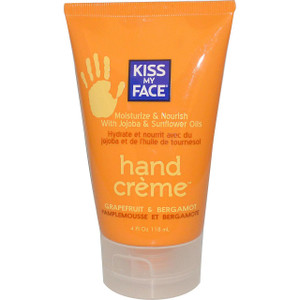 Kiss My Face, Hand Cr???me, Grapefruit & Bergamot, 4 fl oz (118 ml) (5 PACK)