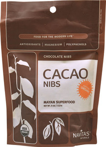 3 PACK of Navitas Organics Cacao Nibs -- 4 oz
