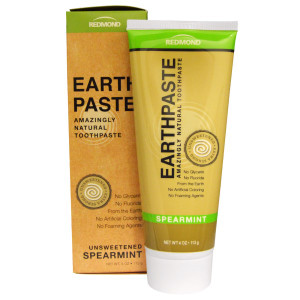 Redmond Trading Company, Earthpaste, Amazingly Natural Toothpaste, Unsweetened, Spearmint, 4 oz (113 g) (Discontinued Item)