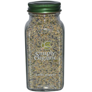 3 PACK of Simply Organic, Garlic Pepper, 3.73 oz (106 g)