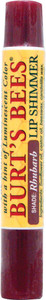 3 PACK of Burts Bees 100% Natural Moisturizing Lip Shimmer Rhubarb -- 0.09 oz