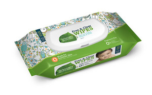 3 PACK of Seventh Generation Free and Clear Wipes Unscented -- 64 Wipes