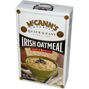 McCanns Irish Oatmeal, Quick & Easy, Steel Cut Oats, 16 oz (454 g)