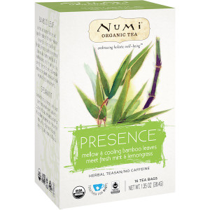 Numi Tea, Organic Tea, Herbal Teasan, Presence, No Caffeine, 16 Tea Bags, 1.35 oz (38.4 g)
