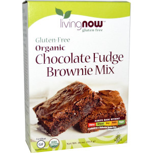 Now Foods, Real Food, Organic, Chocolate Fudge Brownie Mix, Gluten-Free, 16 oz (454 g) (Discontinued Item)