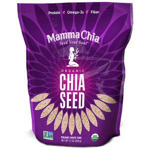 3 PACK of Mamma Chia Organic White Chia Seeds -- 12 oz
