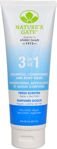 Natures Gate 3-in1 Shampoo, Conditioner and Body Wash Fresh Scented - 8 fl oz