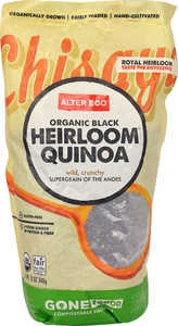 Alter Eco Organic Black Heriloom Quinoa -- 12 oz