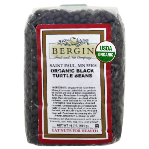 Bergin Fruit and Nut Company, Organic Black Turtle Beans, 16 oz (454 g)