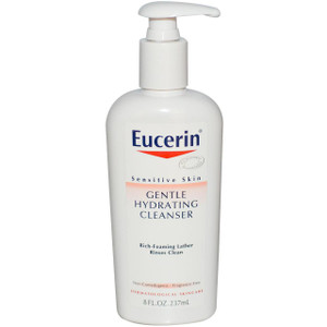 3 PACK of Eucerin, Gentle Hydrating Cleanser, Fragrance Free, 8 fl oz (237 ml)