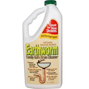 Earthworm, Drain Cleaner with Natural Enzymes, Fresh Citrus & Sage Fragrance, 32 fl oz (946 ml) (Discontinued Item)