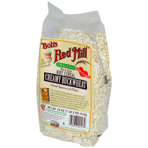 Bobs Red Mill, Organic, Whole Grain Hot Cereal, Creamy Buckwheat, 18 oz (510 g)