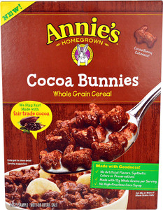 3 PACK of Annies Homegrown Organic Cocoa Bunnies Cereal -- 10 oz